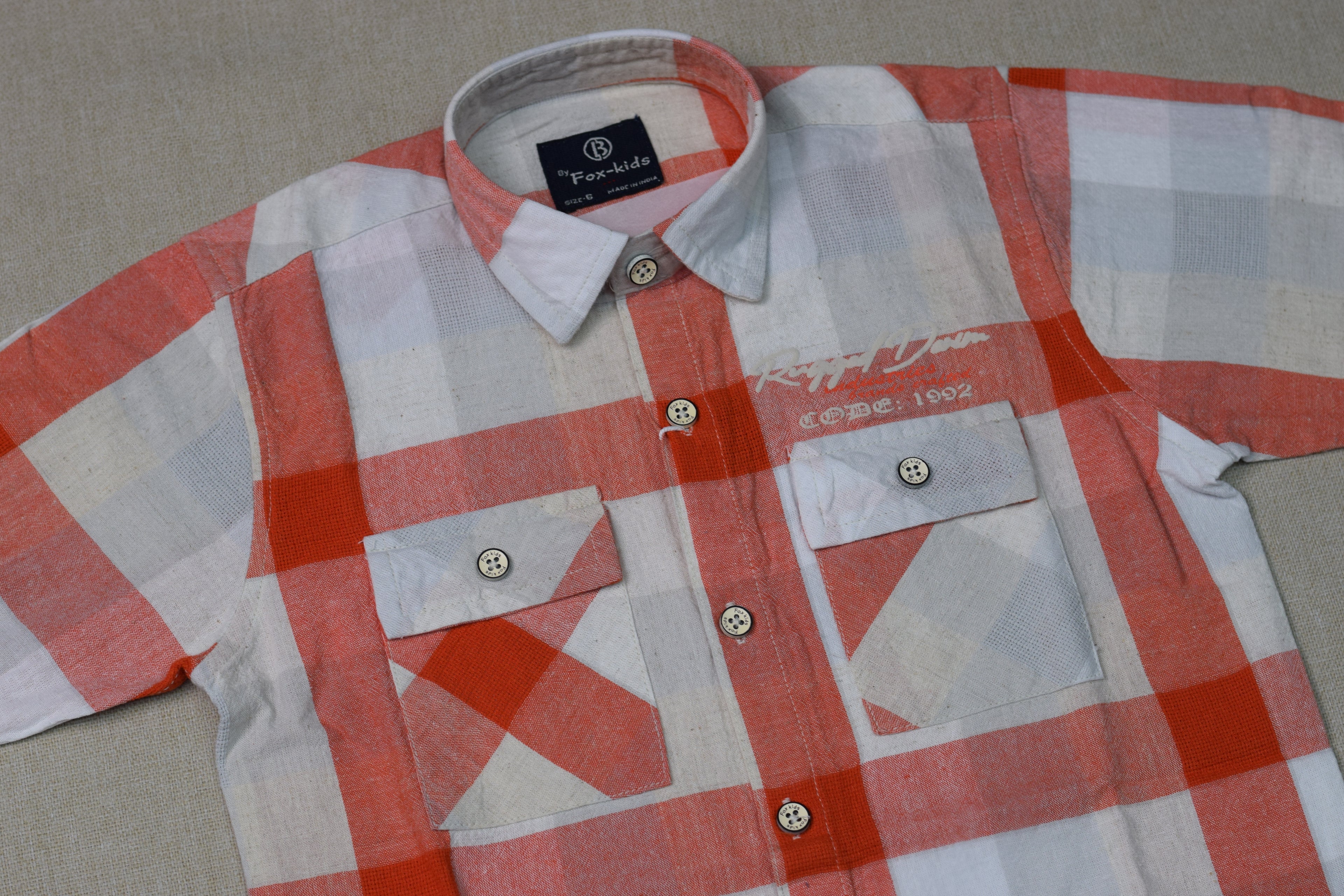 Kids  Checked Full Sleeve Cotton Shirt
