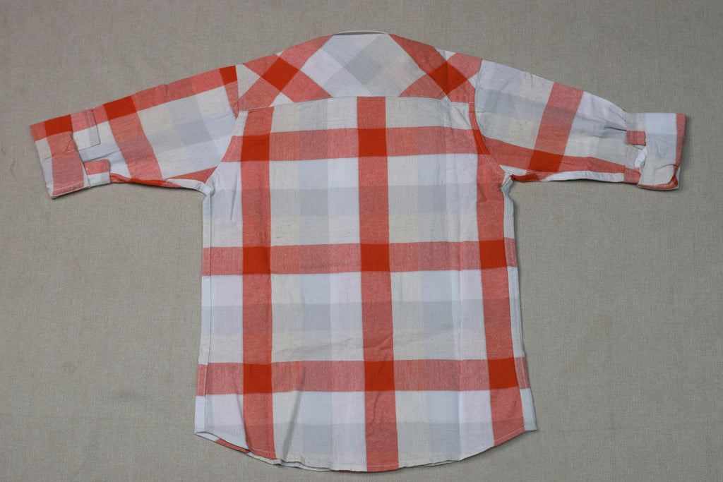 Kids  Checked Full Sleeve Cotton Shirt
