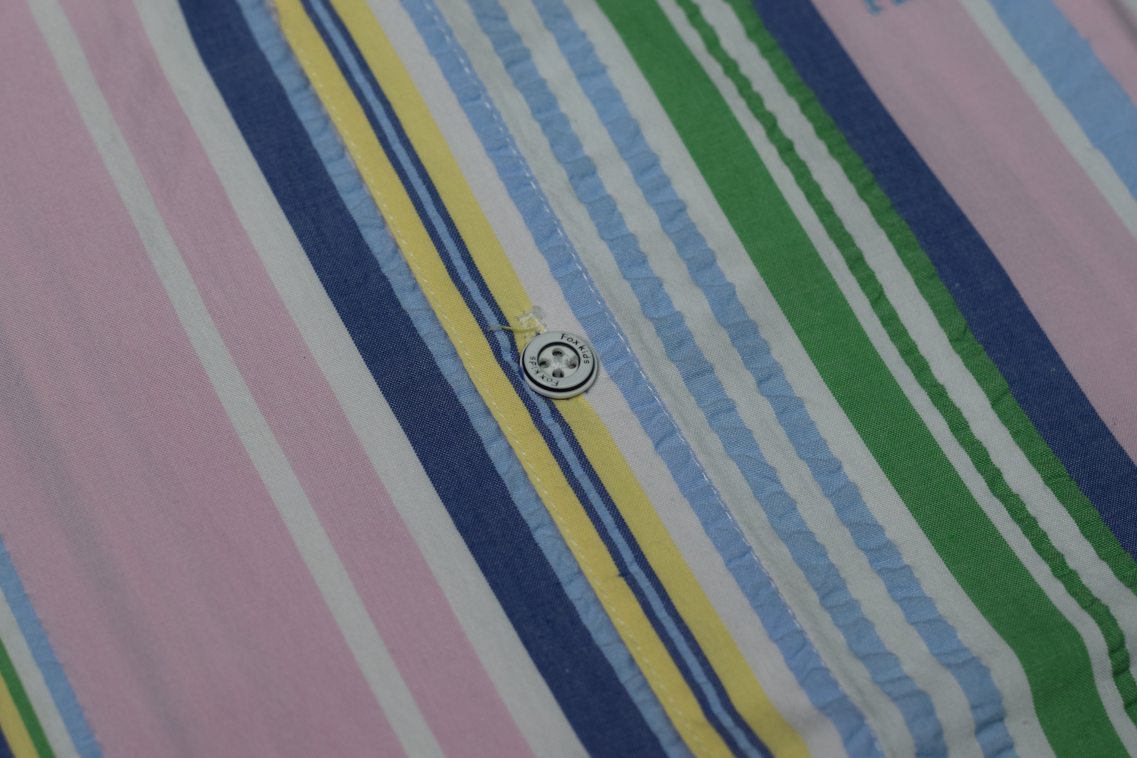 Kids Full Sleeve Cotton Striped Shirt – Pink Multi-Color Casual Button-Down Shirt for Boys