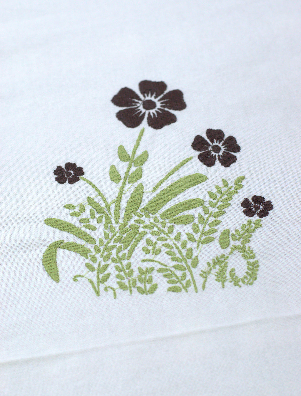 King Size White Cotton Bedspread with Floral Embroidery | 100 × 110 Inches