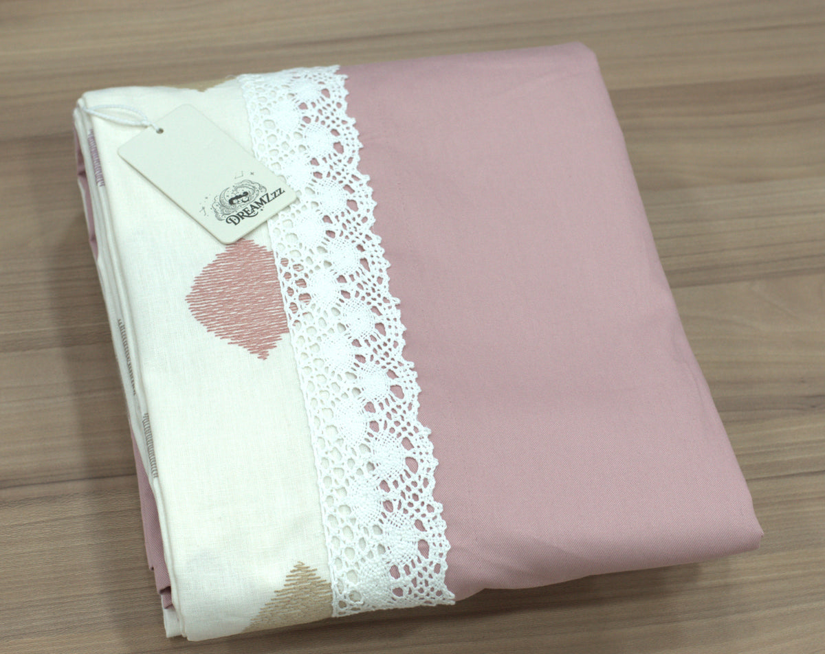 King Size Cotton Bedspread – 90 × 110 Inch | Elegant Printed Design