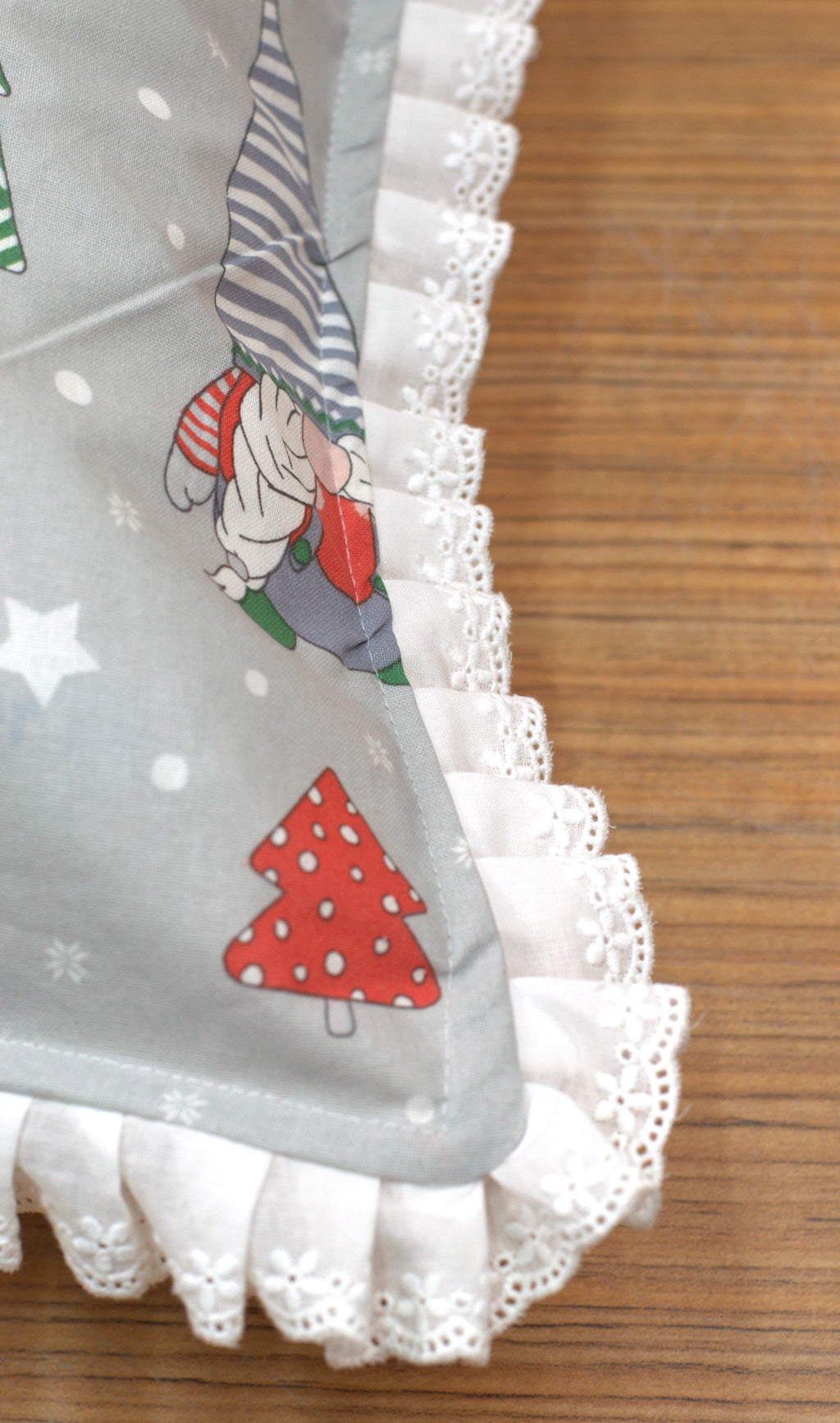 Christmas Gnome Printed Cushion Cover – 16 x 16 Inch | Decorative Cushion Cover