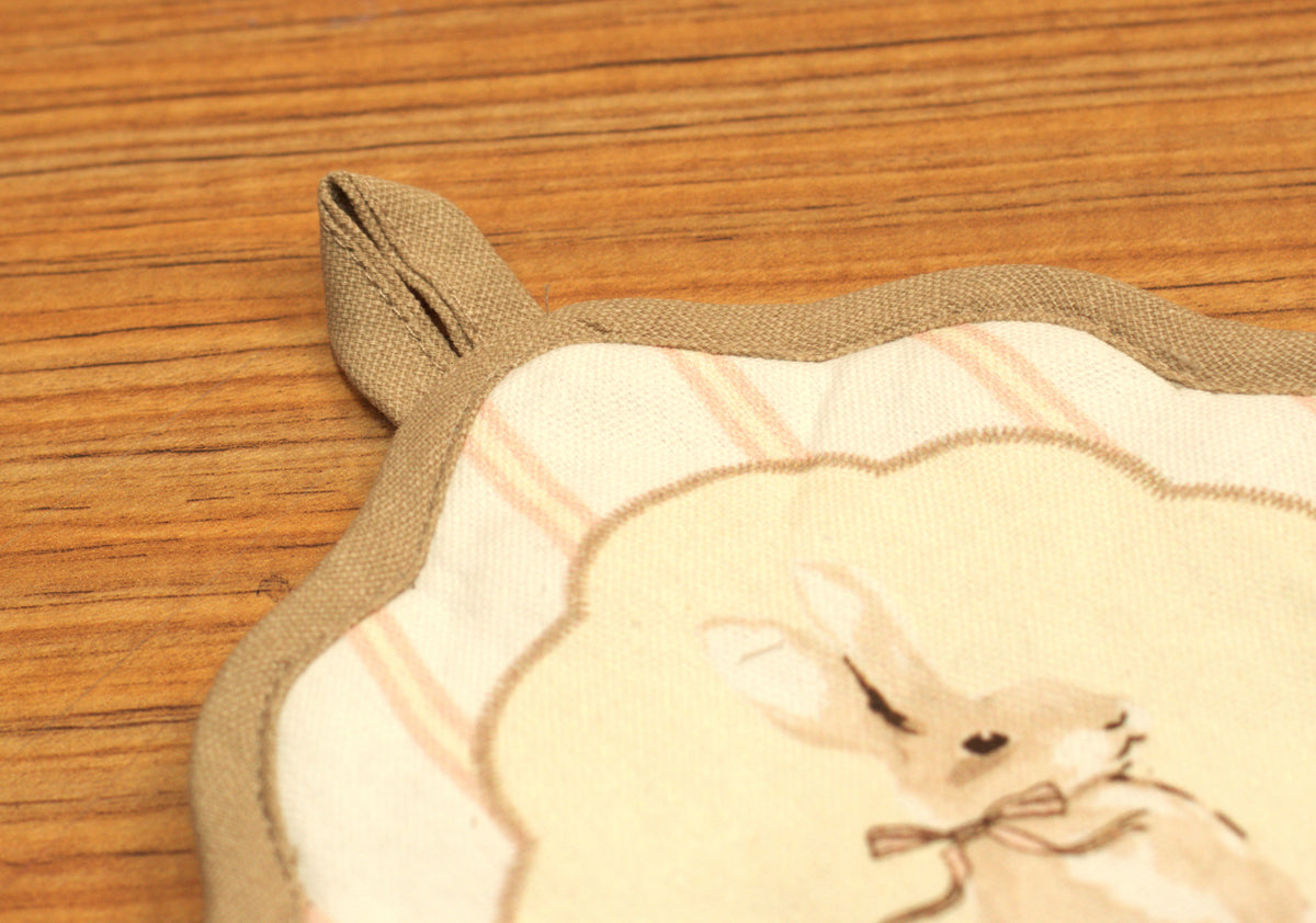 Cute Rabbit Printed Hot Pad / Pot Holder – Decorative Kitchen Heat Pad