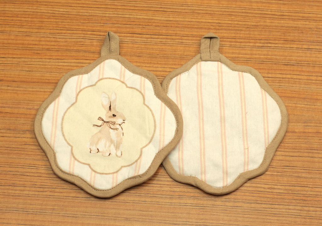 Cute Rabbit Printed Hot Pad / Pot Holder – Decorative Kitchen Heat Pad