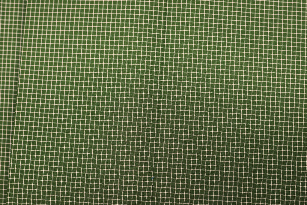 Premium Forest Green Grid Pattern Kaili (2.10 Meters) | Traditional Cotton Lungi