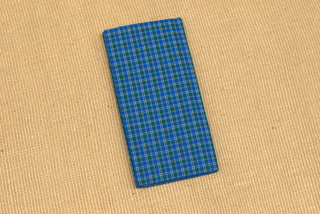 Premium Blue & Green Checkered Cotton Kaili / Lungi (2.10 Meters)