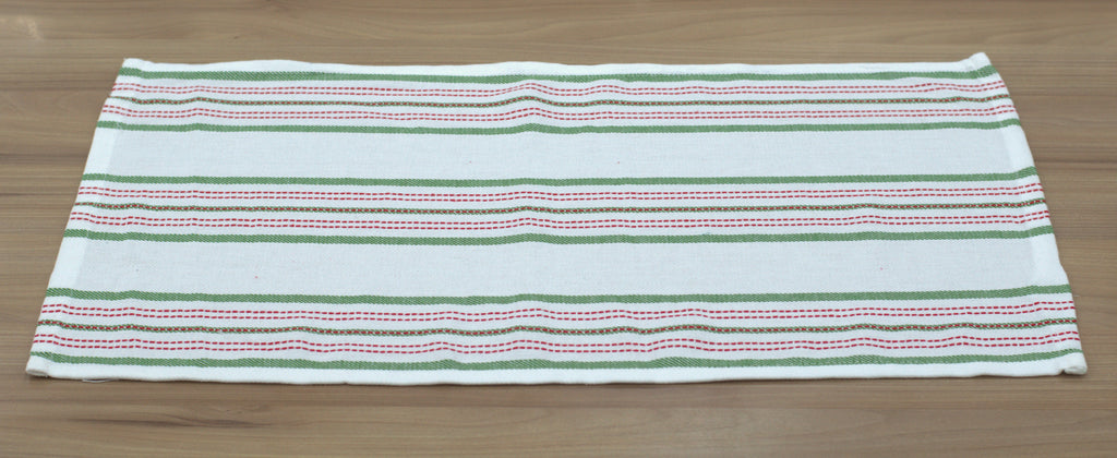 Set of 3 Printed Kitchen Towels | Striped, Festive & Autumn Leaf Designs