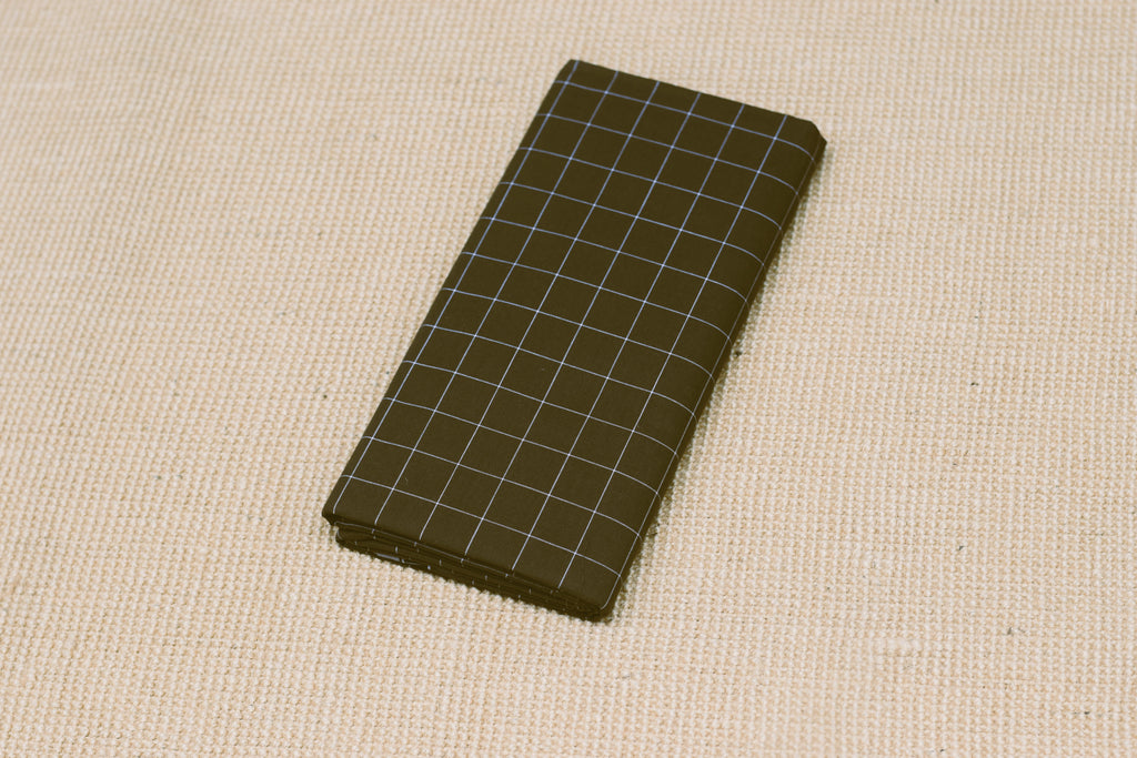 Premium Cotton Olive Green Checked Kaili Lungi – 2.10 Meters
