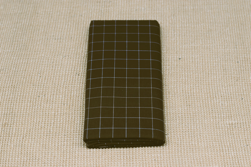 Premium Cotton Olive Green Checked Kaili Lungi – 2.10 Meters