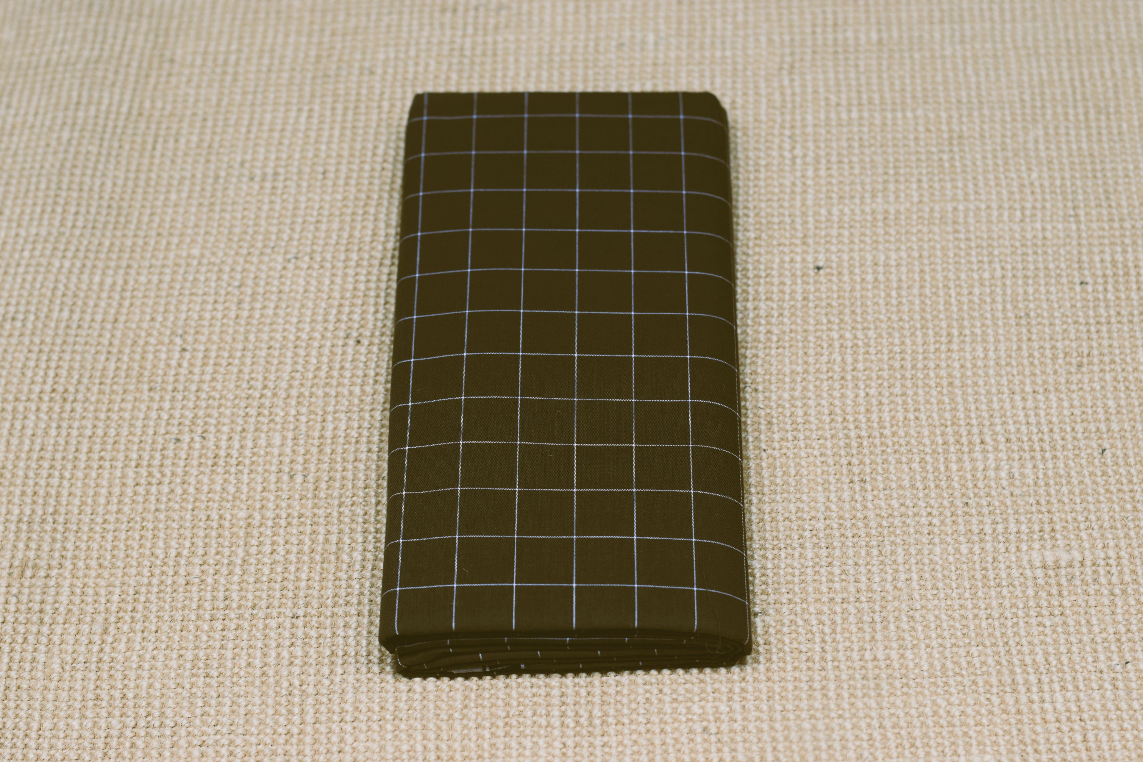 Premium Cotton Olive Green Checked Kaili Lungi – 2.10 Meters