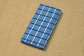 Premium Cotton Checked Kaili Lungi – Sky Blue & Navy (2.10