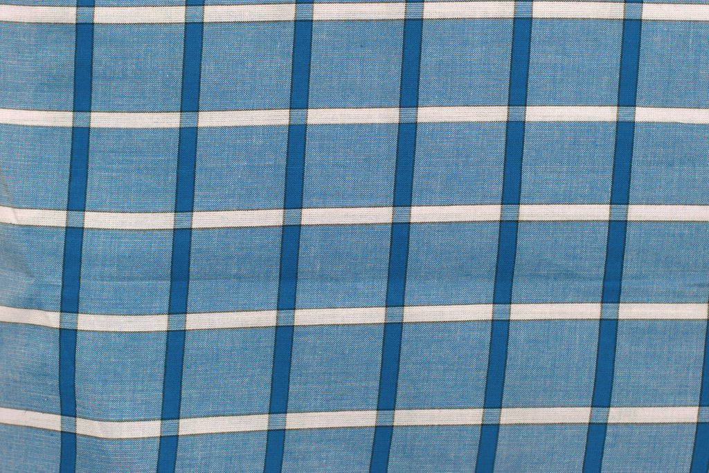 Premium Cotton Checked Kaili Lungi – Sky Blue & Navy (2.10
