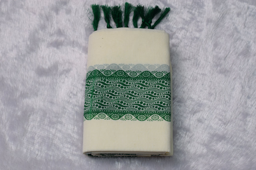 Printed set munduwith Contemporary Design