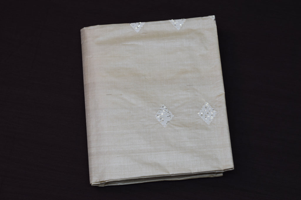 Ivory Grace Tussar Silk Churidar Material Set