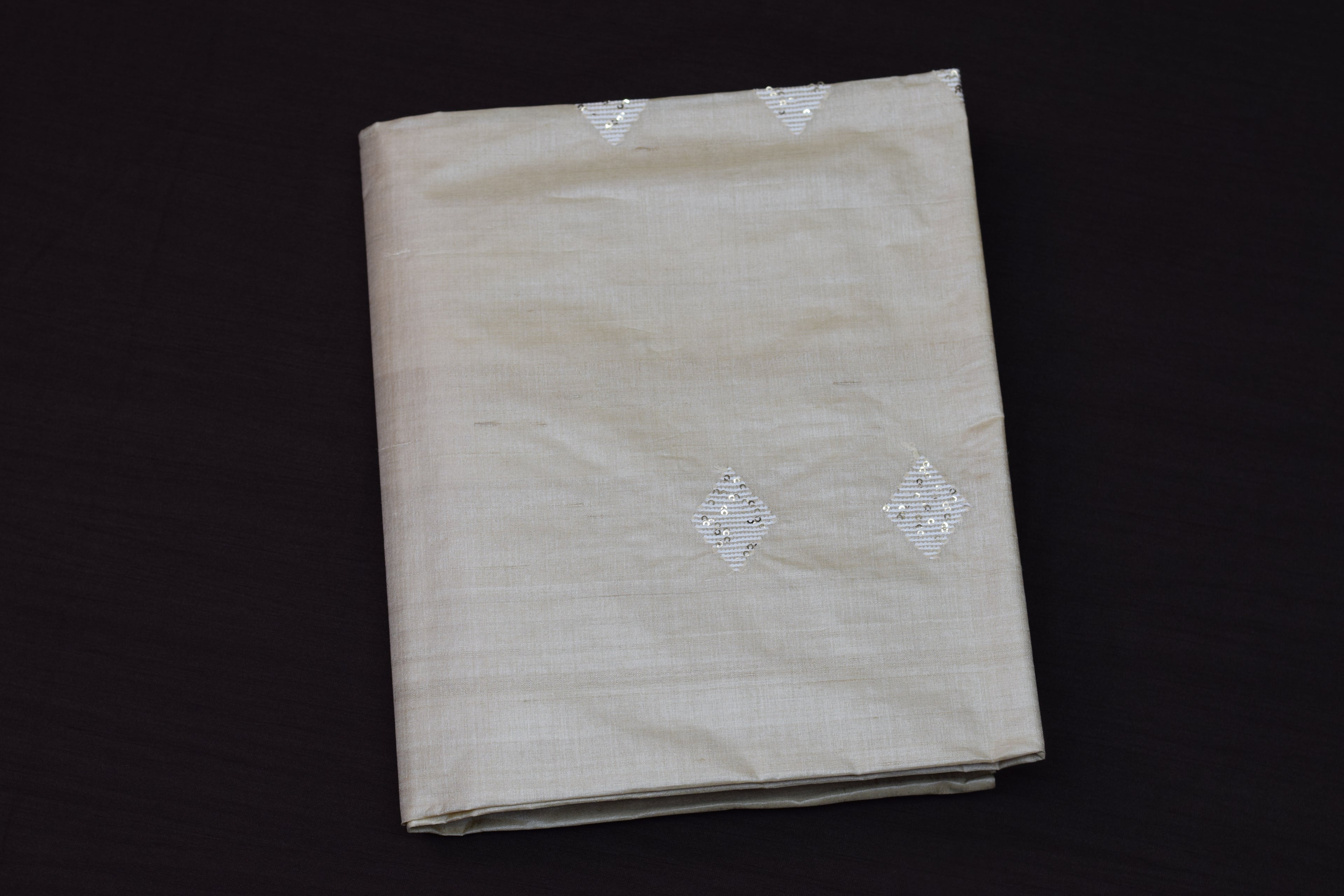 Ivory Grace Tussar Silk Churidar Material Set