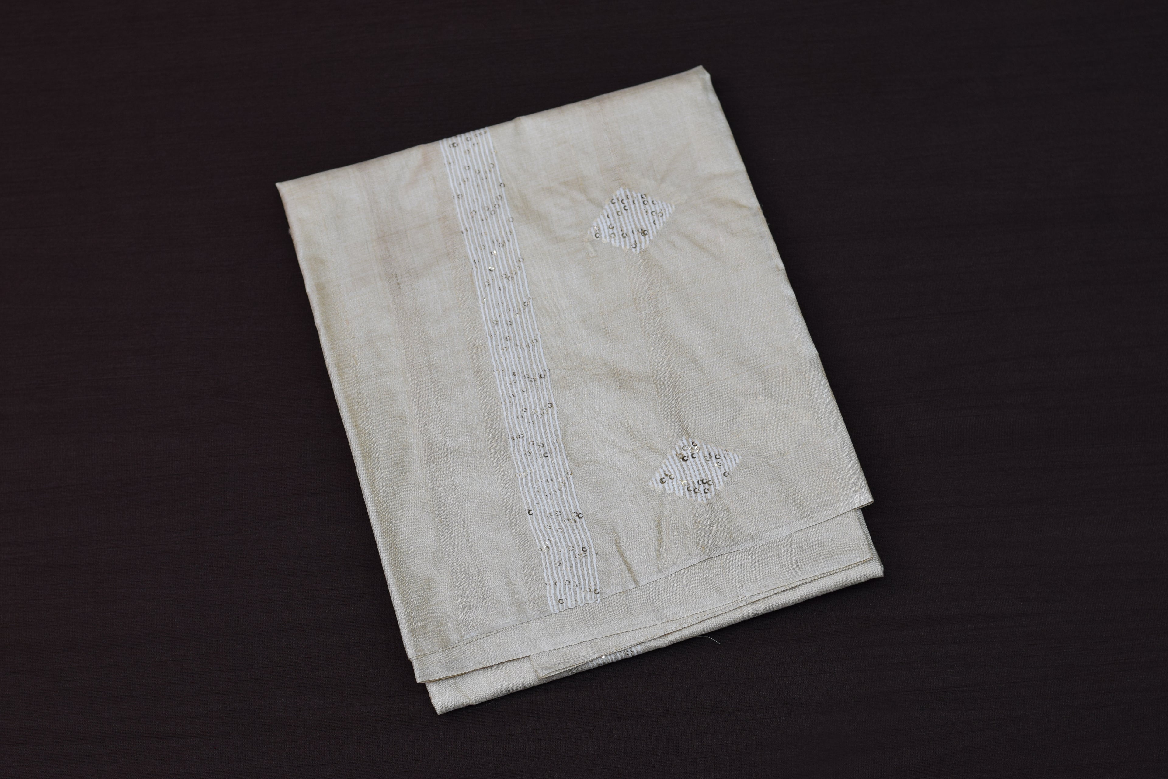 Ivory Grace Tussar Silk Churidar Material Set