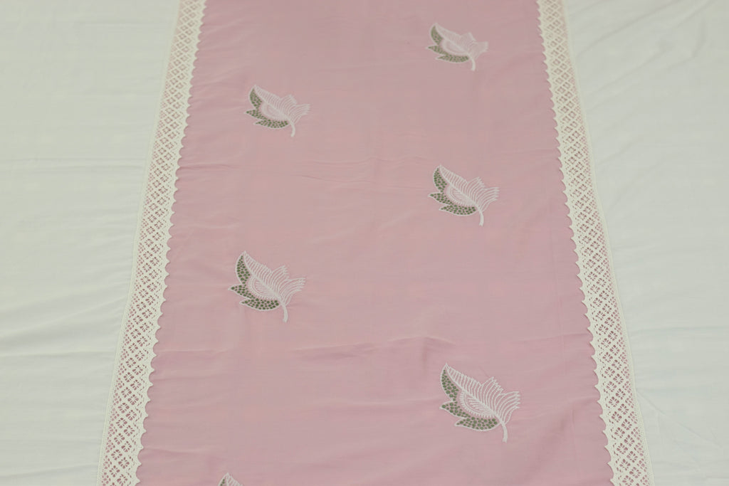 Pink Bird Motif King Size Bed Sheet Set - Soft - View 2 - Nushio