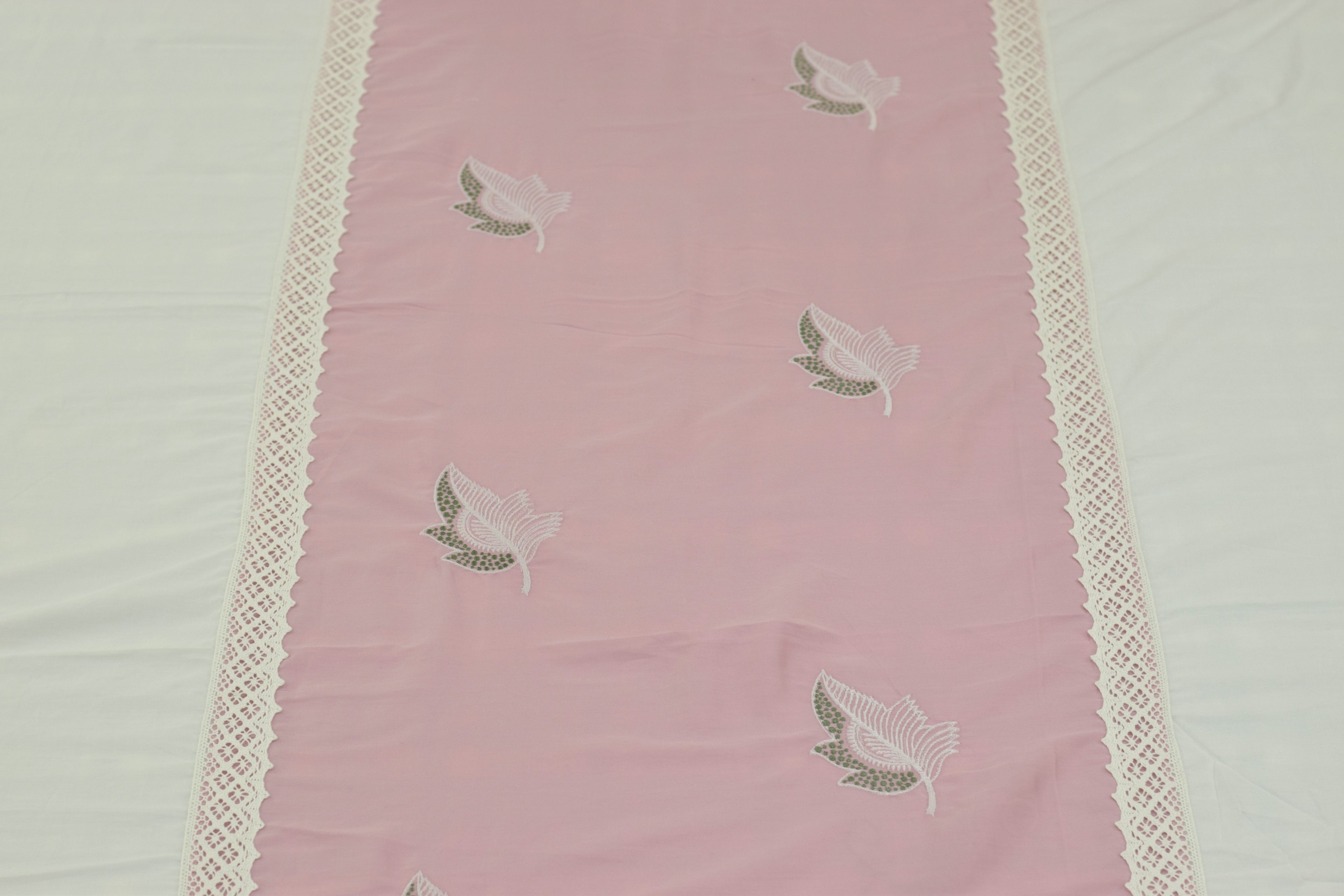Pink Bird Motif King Size Bed Sheet Set - Soft - View 2 - Nushio