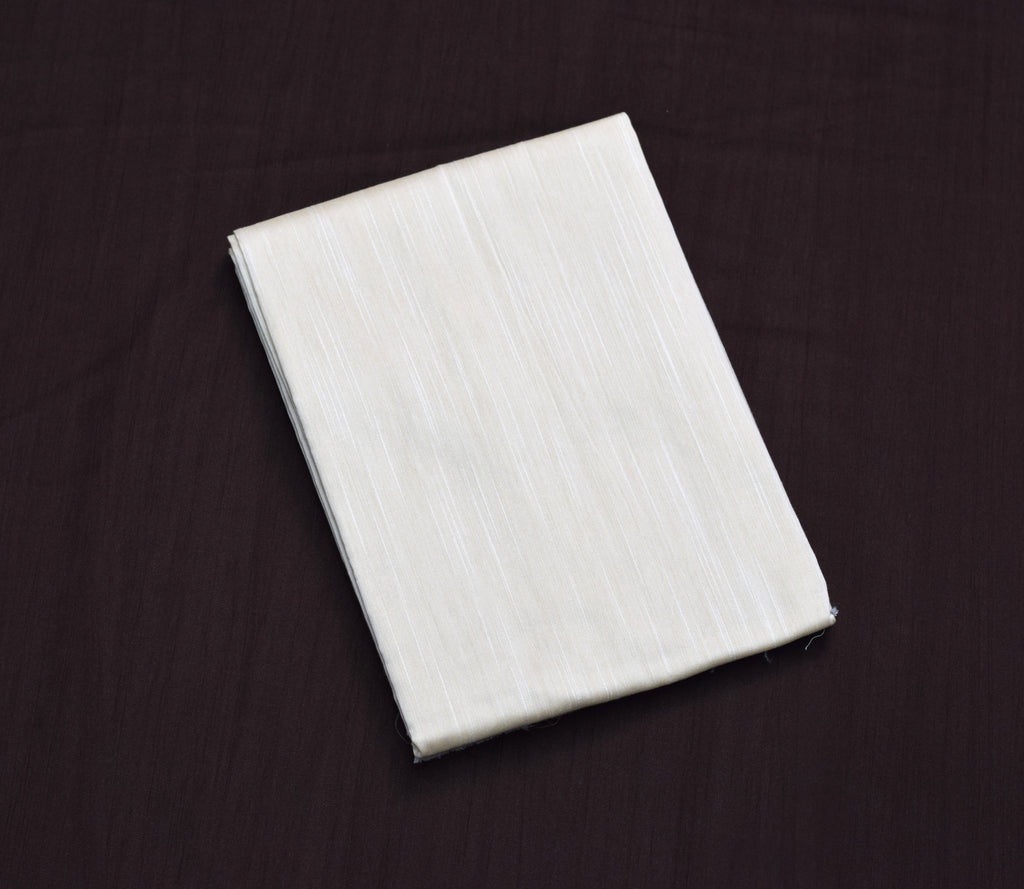 Ivory Elegance Tussar Silk Churidar Material Set