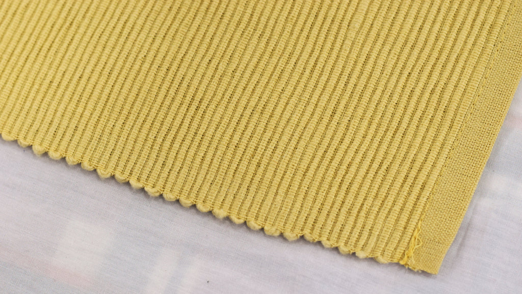 Yellow Textured Table Mat – Ribbed Design- 50 × 33 cm – Nushio by Pulpel – view 4