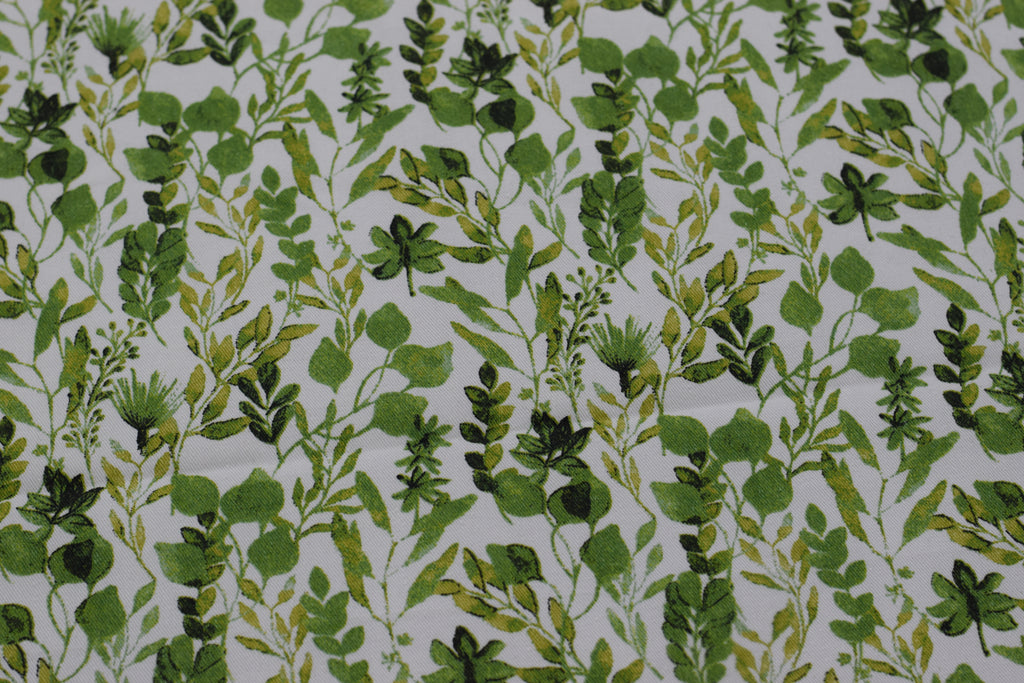 King Size Green Floral Cotton Bedsheet with 2 Pillow Covers