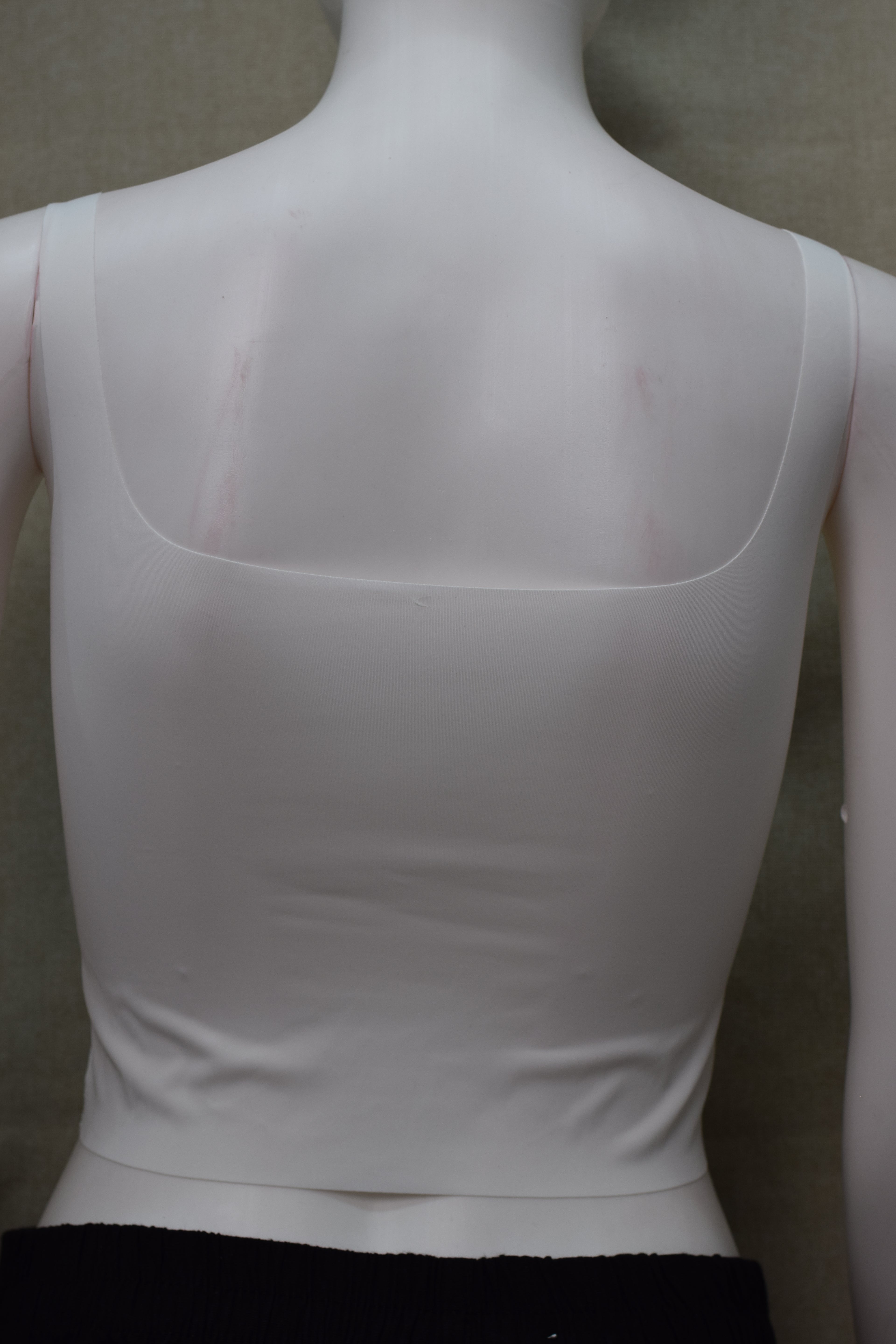 Women’s  White Bra Top – Soft Stretch Sleeveless Crop Camisole
