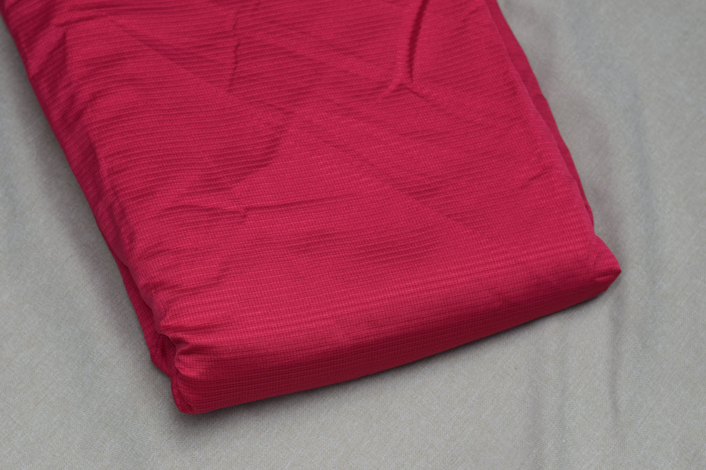 Berlin Silk Unstitched Dress Material Set - 2.5m Top & 2m Bottom (56" Width) - Magenta Pink