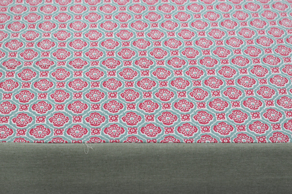 Pink Floral Print King Size Bedsheet with 2 Pillow Covers