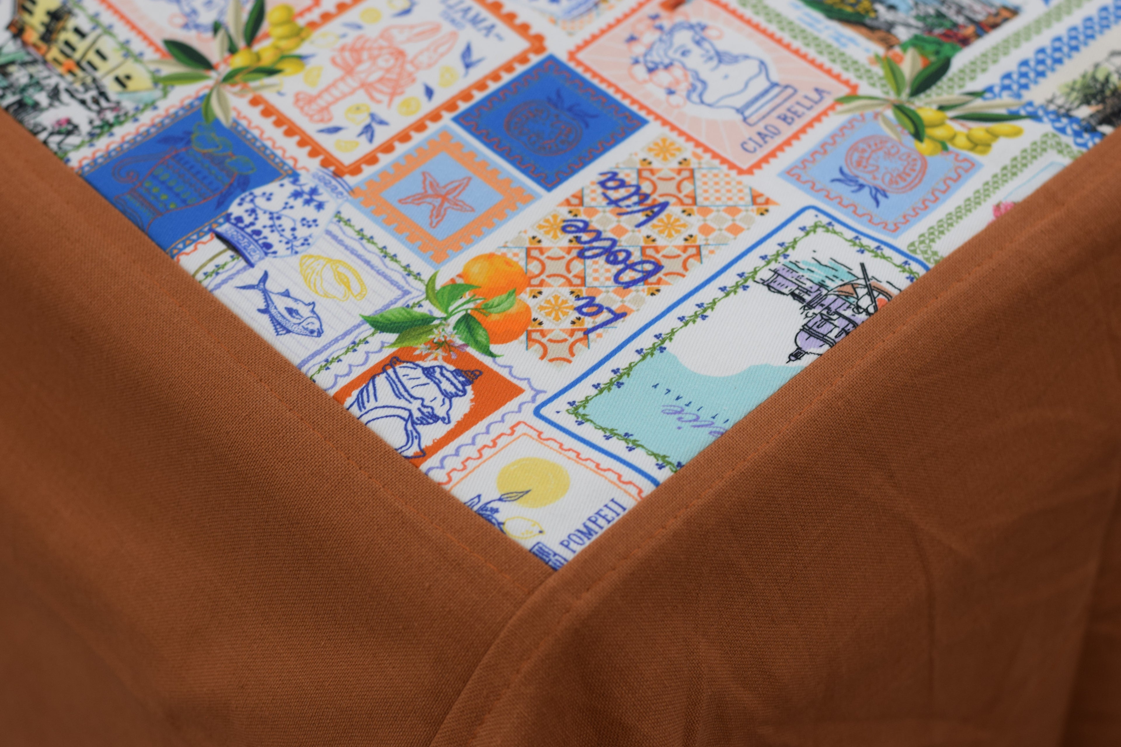 Rustic Travel Patchwork King Size Bedsheet with Pillow Covers