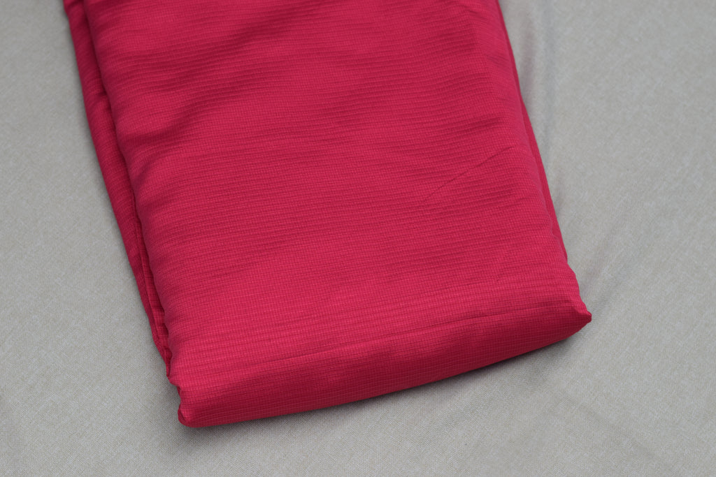 Ruby Bloom Berlin Silk Dress Material Set | Elegant Embroidered Top & Bottom | 56" Width