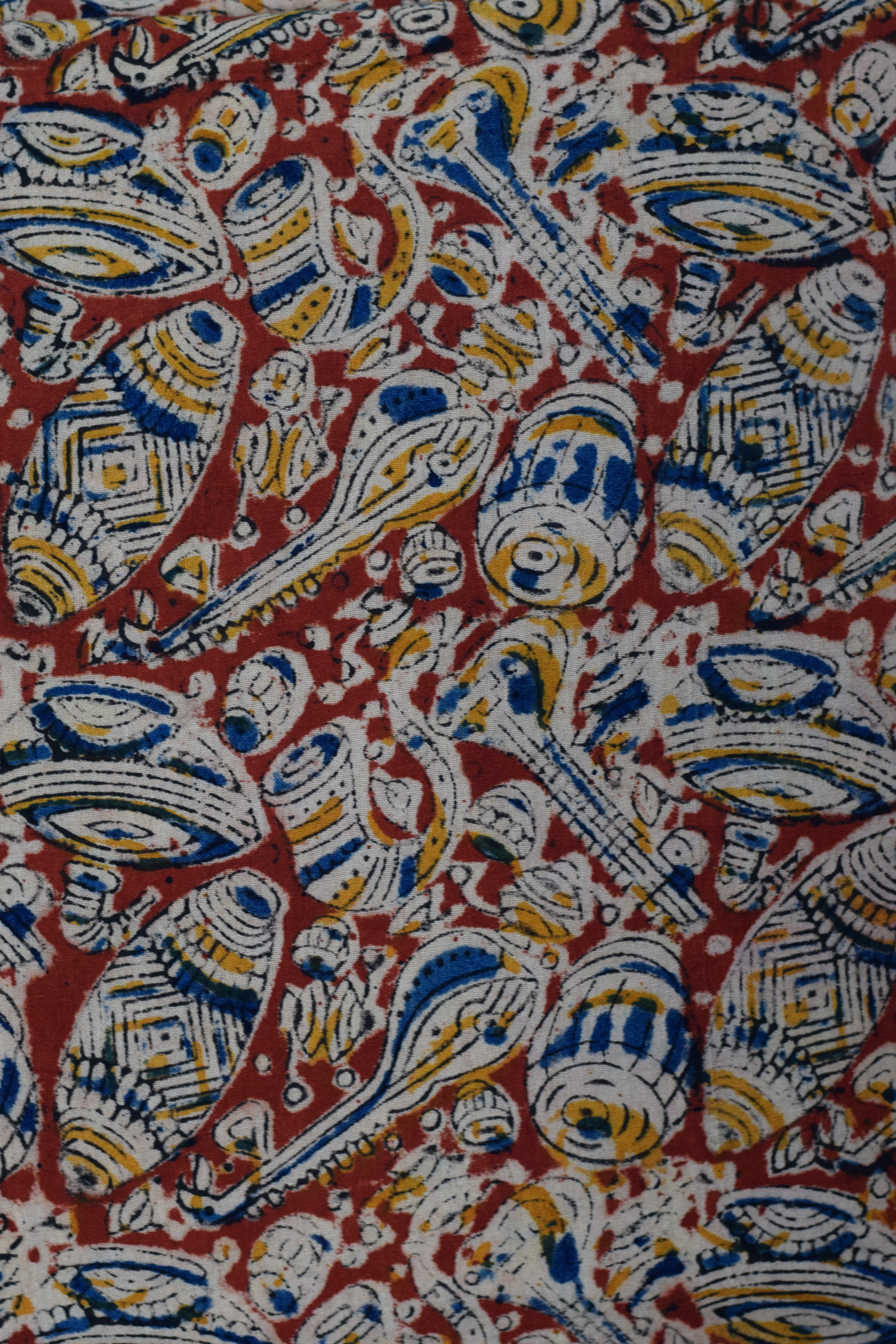 Rustic Melody Kalamkari Cotton Churidar Top Material