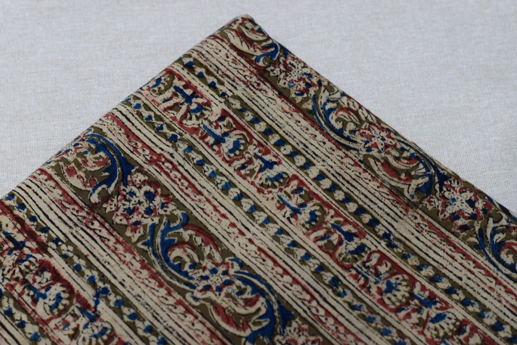 Kalamkari Print Cotton Churidar Material – Top Fabric Only | 3 Meter | Soft Cotton Dress Material