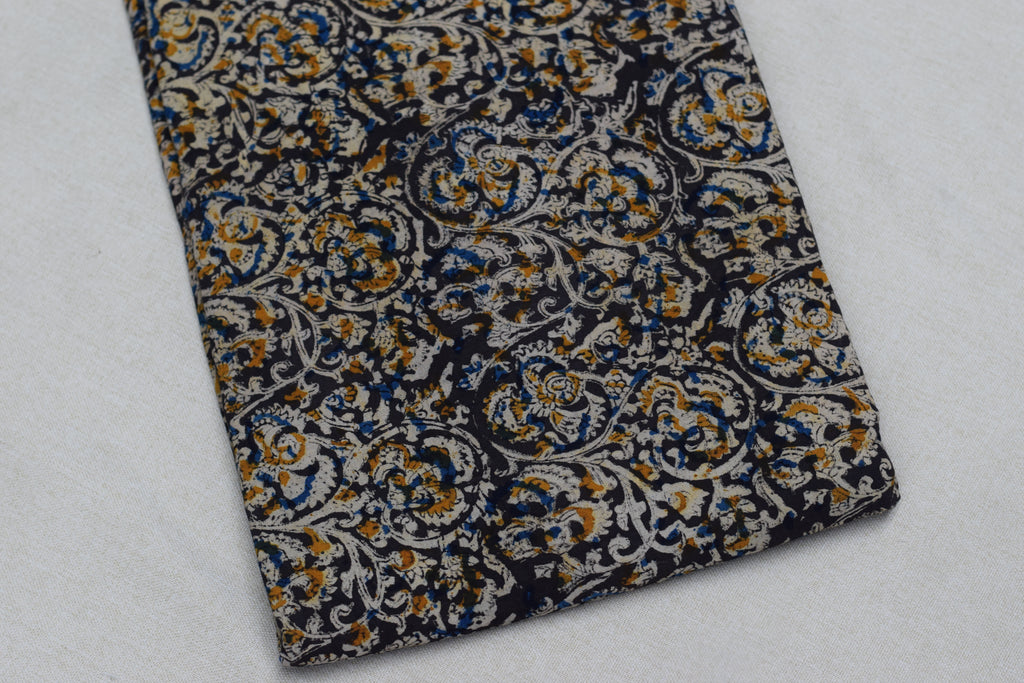 Kalamkari Print Cotton Churidar Material – 2.5 Meter Top Fabric | 44" Width | Cotton Dress Material