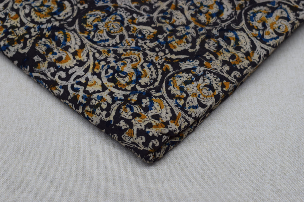 Kalamkari Print Cotton Churidar Material – 2.5 Meter Top Fabric | 44" Width | Cotton Dress Material