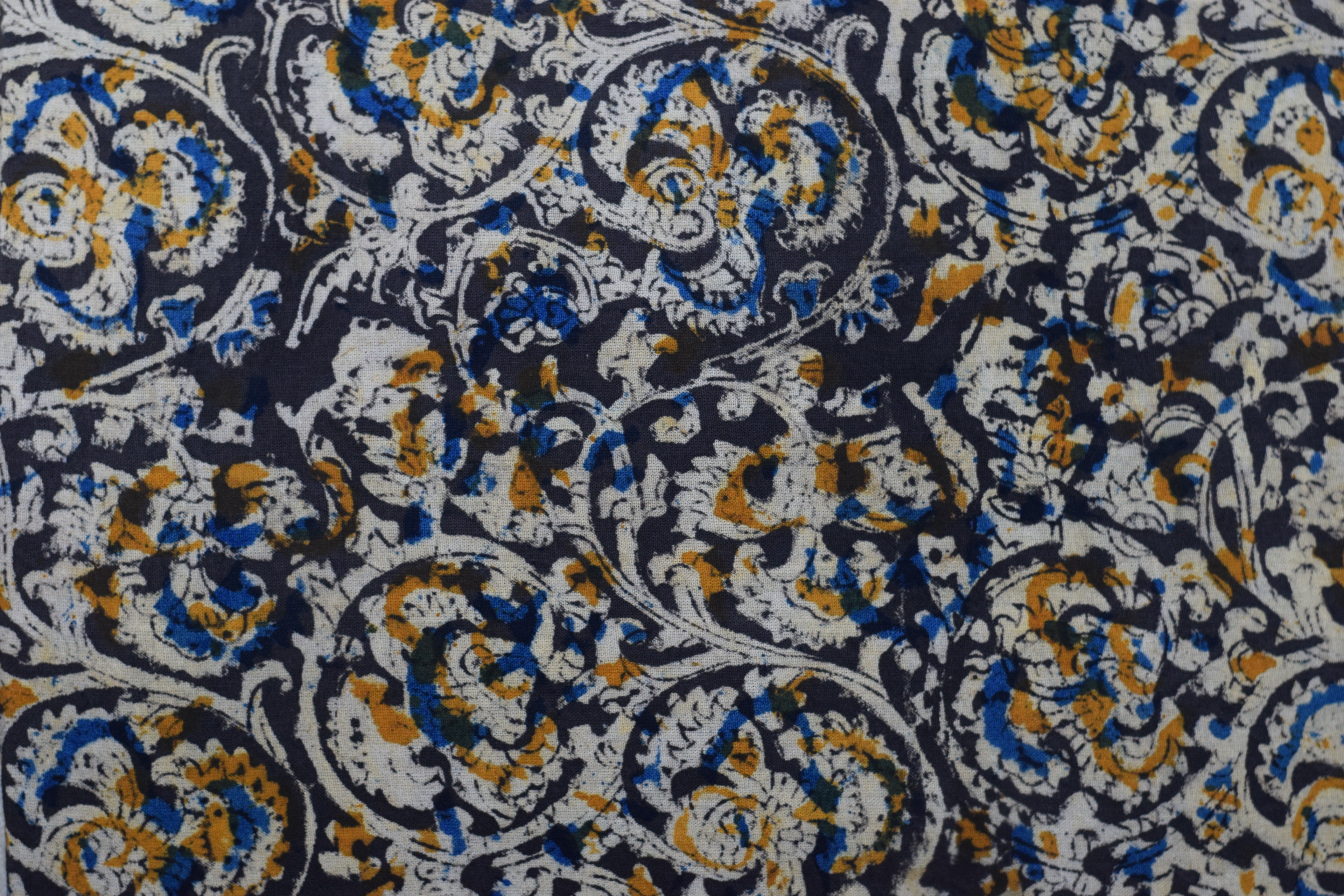 Kalamkari Print Cotton Churidar Material – 2.5 Meter Top Fabric | 44" Width | Cotton Dress Material