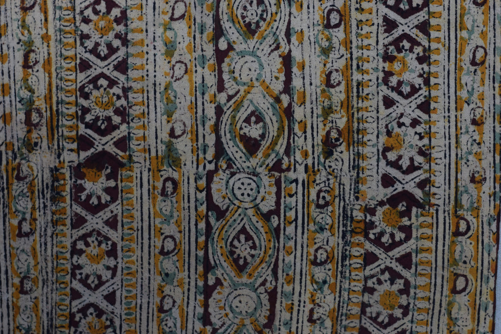 Kalamkari Print Cotton Churidar Material – 44" Width | Top Fabric Only | 3 Meter | Ethnic Printed Cotton Dress Material