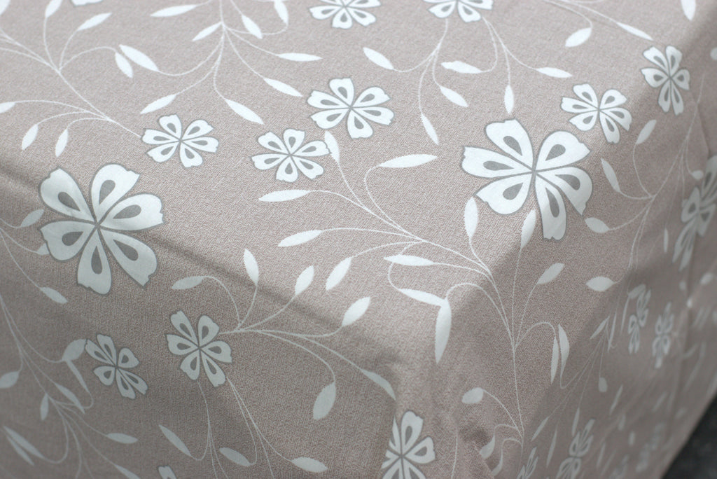 Blush Floral Queen Size Bedsheet with Pillow Covers – Soft Cotton Feel Bedding Set