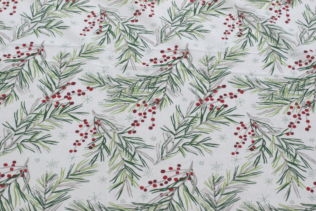 King Size Cotton Bedspread – Botanical Floral Print | 100 × 110 Inches