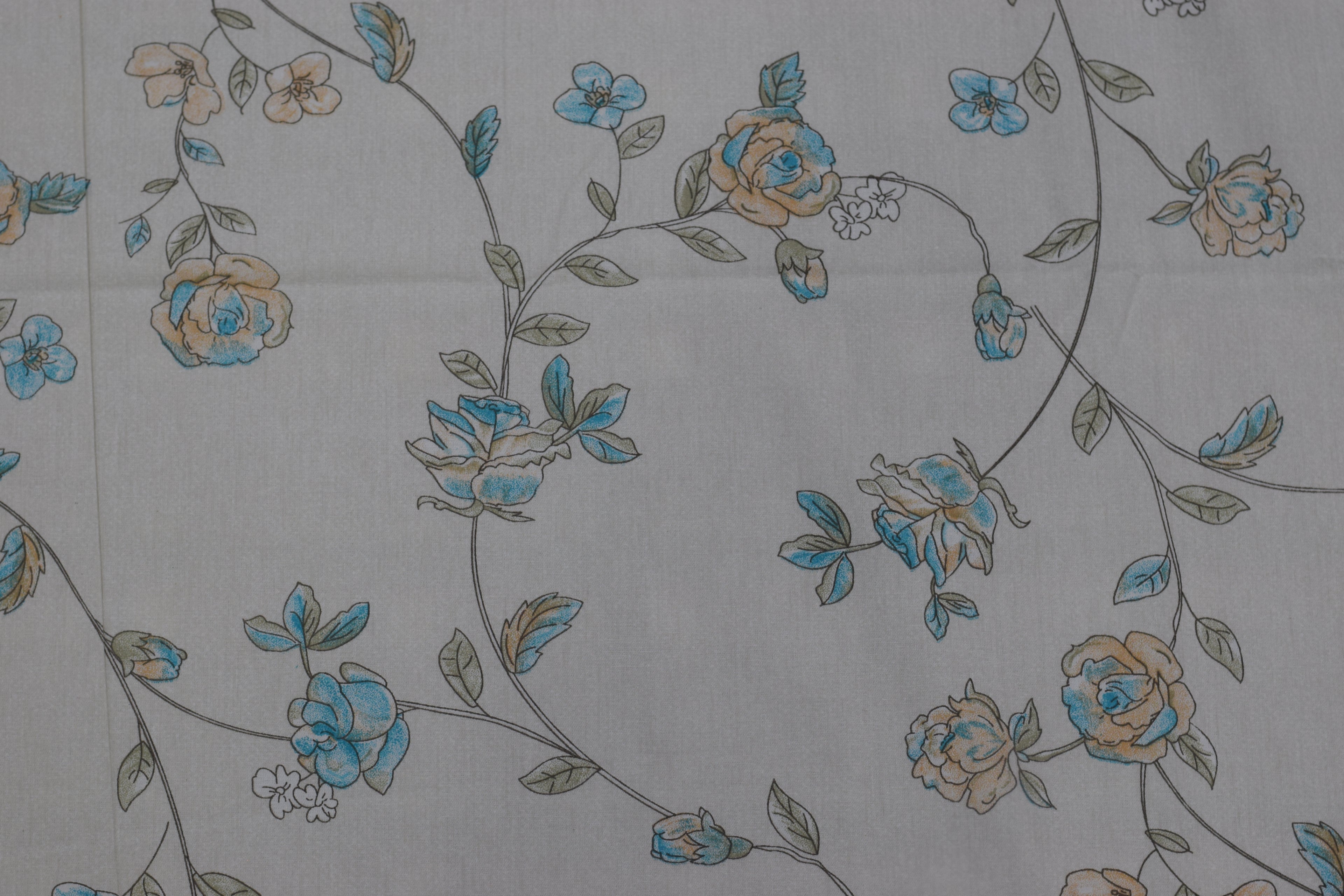 Elegant Grey Floral Queen Size Bedsheet with Pillow Covers