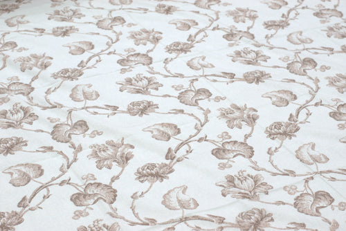 Elegant Floral Queen Size Bedsheet with Pillow Covers – Soft Cotton Blend Bed Linen