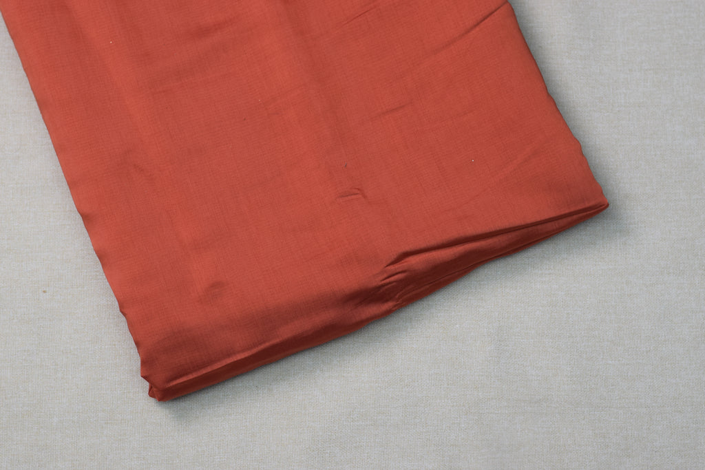 Coral Floral Embroidered Mull Chanderi Dress Material – 44 Inch Width | 2.5 Meter Top Fabric