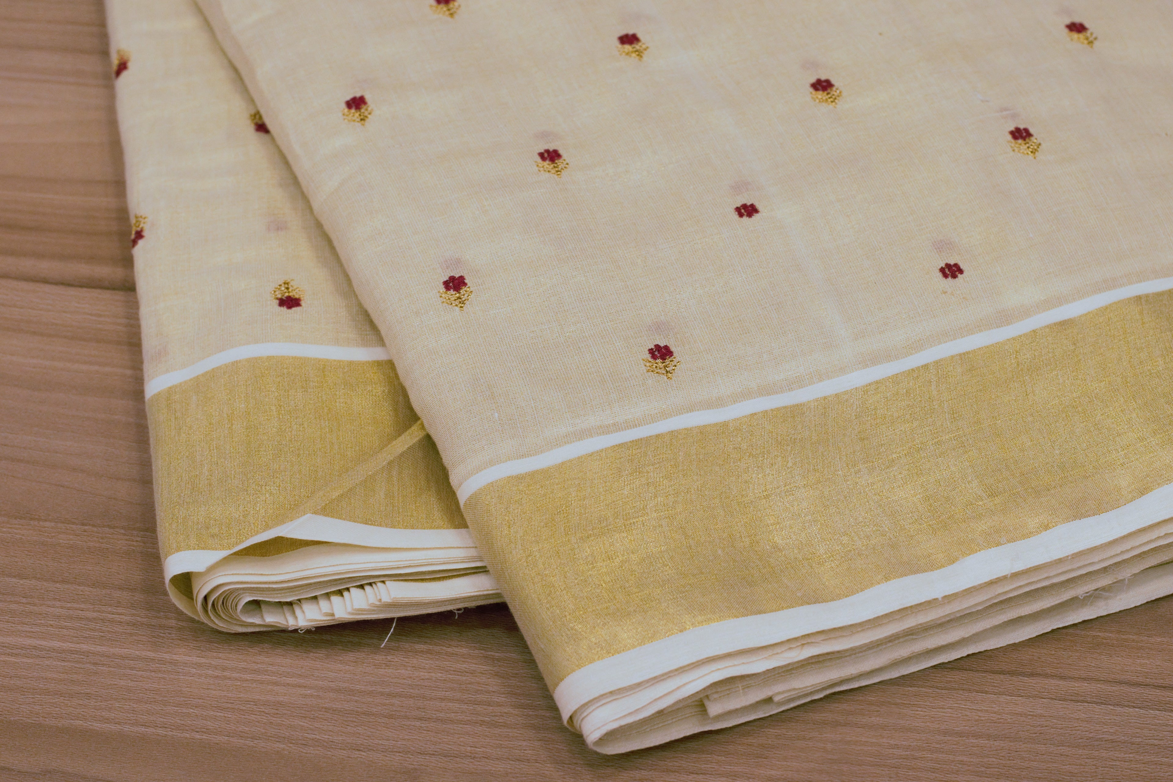 Elegant Pastel Yellow Tissue Dress Material Set with Embroidered Buttas – Saree, Top & Skirt Fabric
