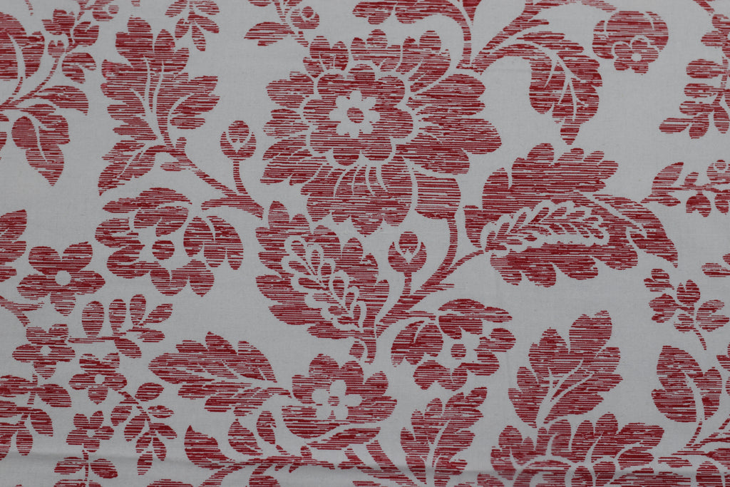 Elegant Red Floral King Size Bedsheet with 2 Pillow Covers |  Bedding Set