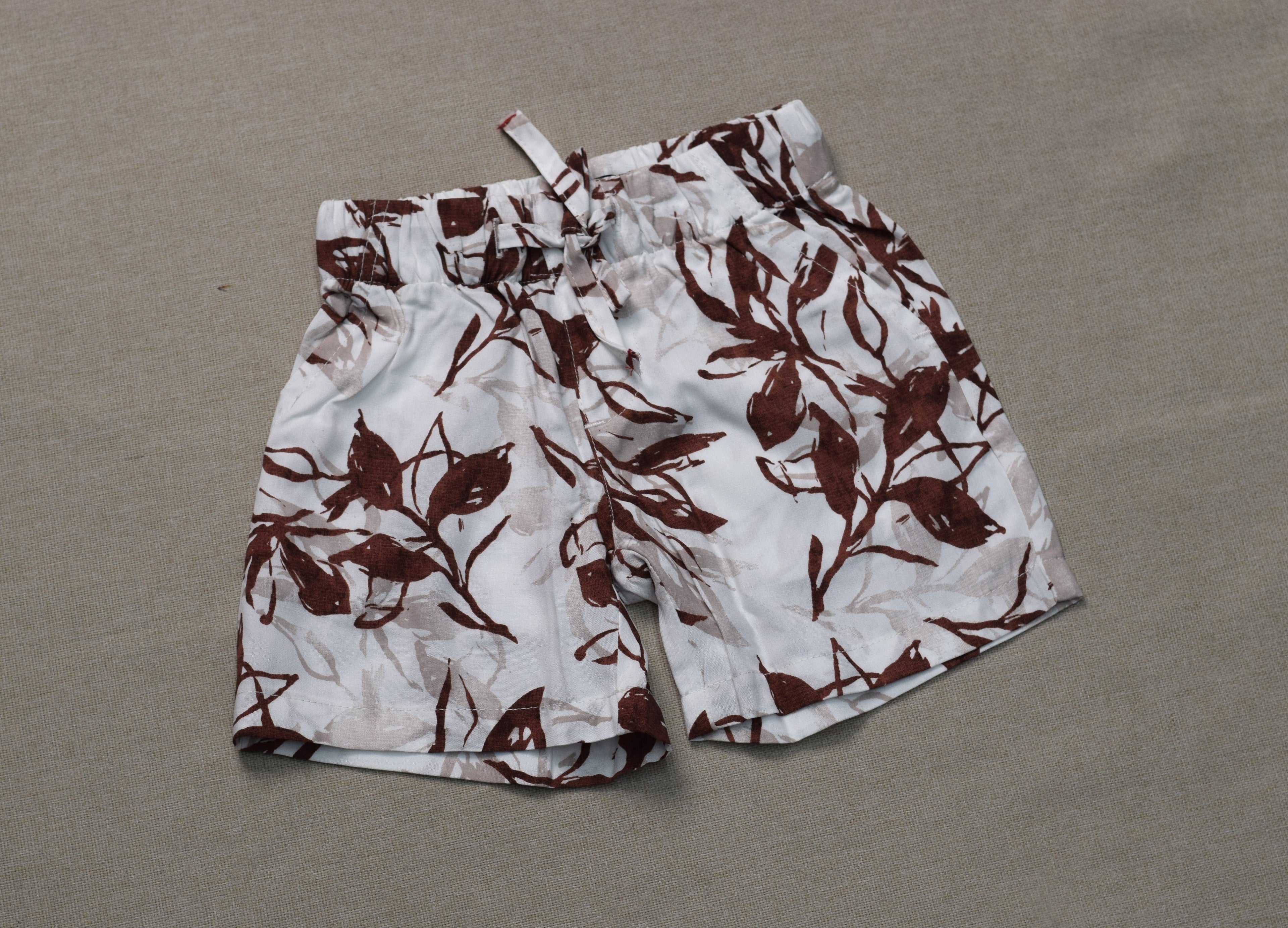 Boys Tropical Leaf Print Co-Ord Set – Half Sleeve Shirt & Shorts Set