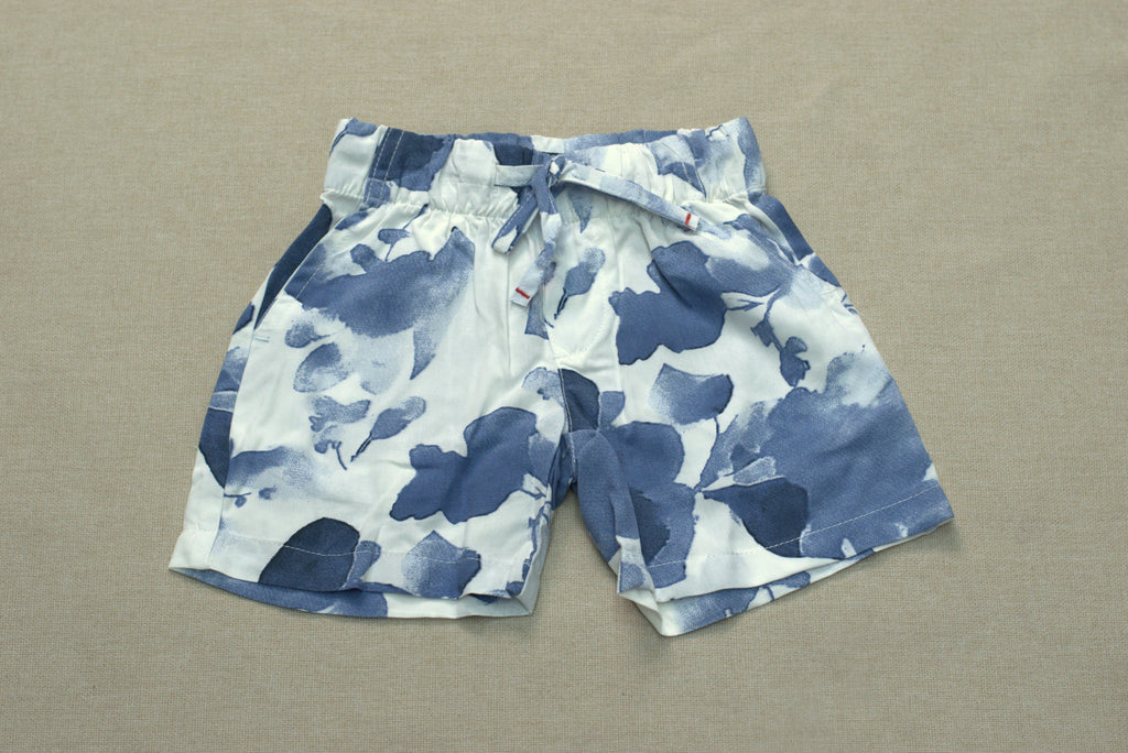 Boys Blue Abstract Print Co-Ord Set – Half Sleeve Shirt & Shorts Outfit