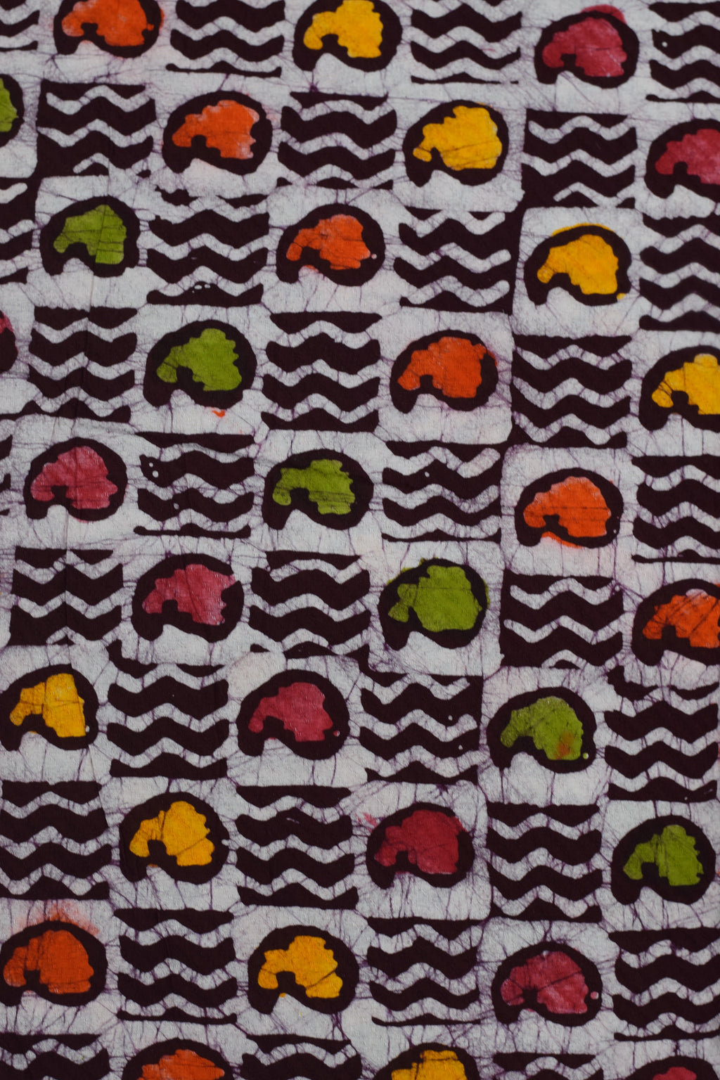 Soft Cotton Batik Print Dress Material – Multicolor Abstract Pattern | 44" Width | 2.5 Meter Top Fabric
