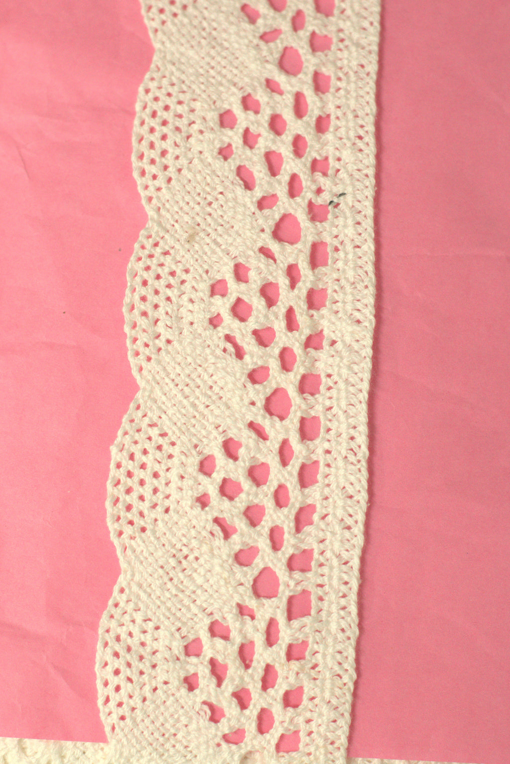 White/Beige Lace Trim - 5 cm Width - 10M / 20M Roll