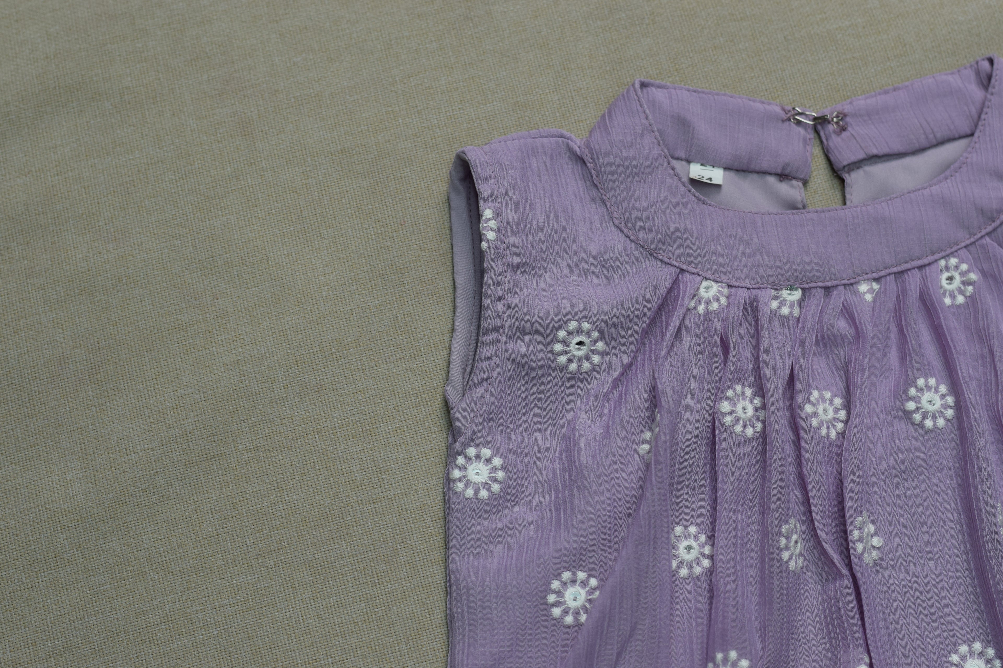 Floral Print Girls Sleeveless Frock
