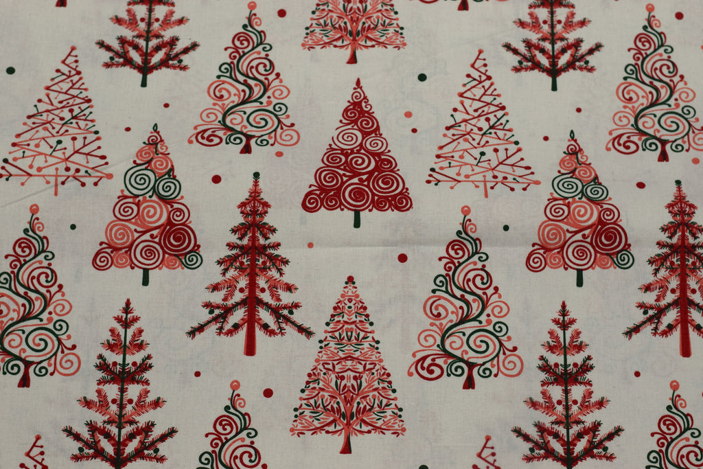 Christmas Printed Cotton Running Material – 60 Inch Width | Fabric for Table Cloth, Table Runner & Cushion Covers