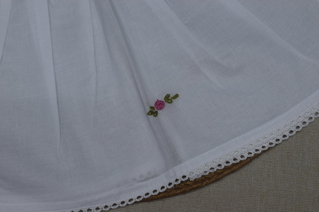 Kids Kerala Kettuduppu Dress – Traditional White Cotton Baby Dress (3 Color set)